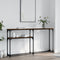 vidaXL Console Table Brown Oak 145x22.5x75 cm Engineered Wood