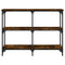 vidaXL Console Table Smoked Oak 100x29x75 cm Engineered Wood