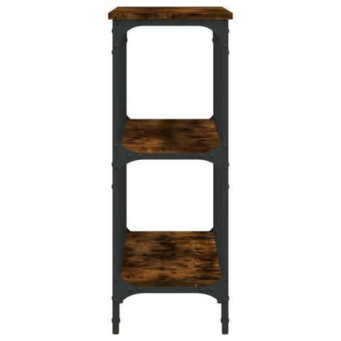vidaXL Console Table Smoked Oak 100x29x75 cm Engineered Wood