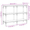 vidaXL Console Table Smoked Oak 100x29x75 cm Engineered Wood