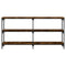 vidaXL Console Table Smoked Oak 150x29x75 cm Engineered Wood