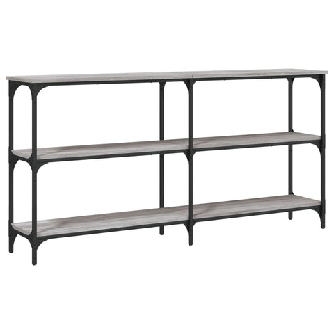 vidaXL Console Table Grey Sonoma 150x29x75 cm Engineered Wood