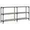 vidaXL Console Table Grey Sonoma 150x29x75 cm Engineered Wood