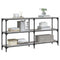 vidaXL Console Table Grey Sonoma 150x29x75 cm Engineered Wood