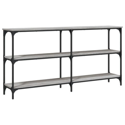 vidaXL Console Table Grey Sonoma 150x29x75 cm Engineered Wood