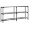 vidaXL Console Table Grey Sonoma 150x29x75 cm Engineered Wood