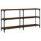 vidaXL Console Table Brown Oak 150x29x75 cm Engineered Wood