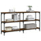 vidaXL Console Table Brown Oak 150x29x75 cm Engineered Wood