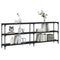 vidaXL Console Table Black 200x29x75 cm Engineered Wood