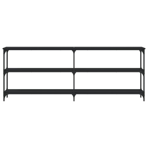 vidaXL Console Table Black 200x29x75 cm Engineered Wood