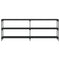vidaXL Console Table Black 200x29x75 cm Engineered Wood
