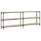vidaXL Console Table Sonoma Oak 200x29x75 cm Engineered Wood