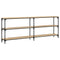 vidaXL Console Table Sonoma Oak 200x29x75 cm Engineered Wood