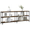 vidaXL Console Table Smoked Oak 200x29x75 cm Engineered Wood