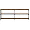 vidaXL Console Table Smoked Oak 200x29x75 cm Engineered Wood