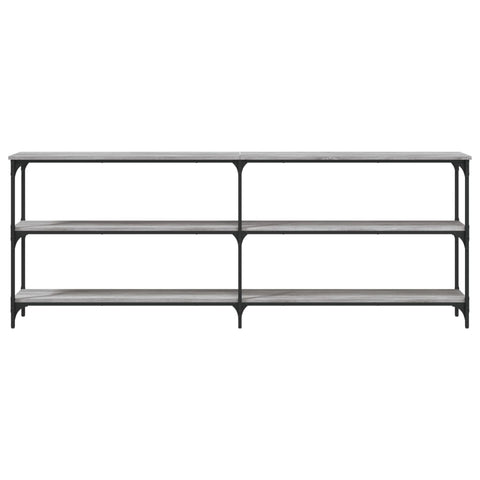 vidaXL Console Table Grey Sonoma 200x29x75 cm Engineered Wood