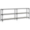 vidaXL Console Table Grey Sonoma 200x29x75 cm Engineered Wood