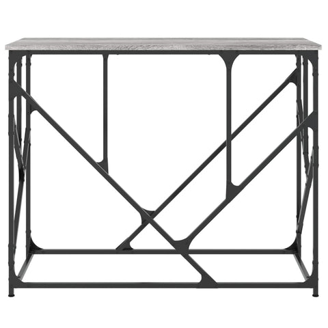vidaXL Console Table Grey Sonoma 100x40x80 cm Engineered Wood