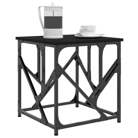 vidaXL Coffee Table Black 45x45x47.5 cm Engineered Wood