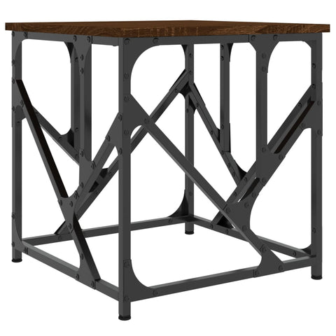 vidaXL Coffee Table Brown Oak 45x45x47.5 cm Engineered Wood