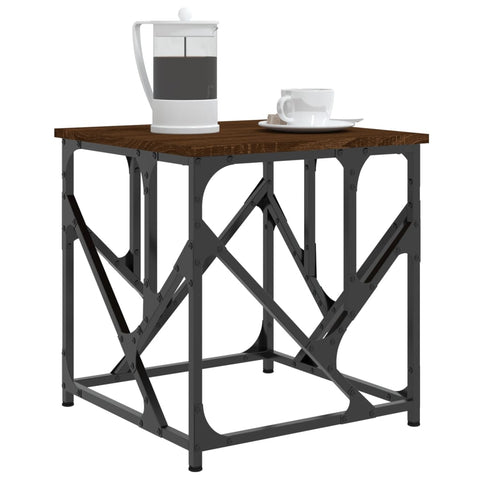 vidaXL Coffee Table Brown Oak 45x45x47.5 cm Engineered Wood