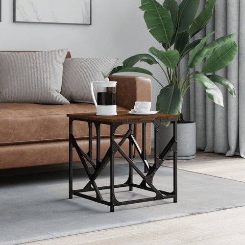 vidaXL Coffee Table Brown Oak 45x45x47.5 cm Engineered Wood