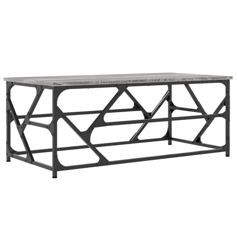 vidaXL Coffee Table Grey Sonoma 100x50x40 cm Engineered Wood