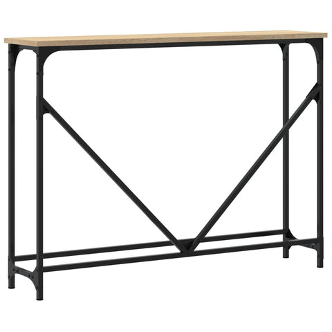 vidaXL Console Table Sonoma Oak 102x22.5x75 cm Engineered Wood