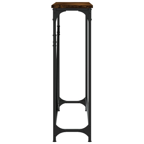 vidaXL Console Table Smoked Oak 102x22.5x75 cm Engineered Wood