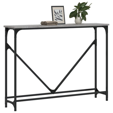 vidaXL Console Table Grey Sonoma 102x22.5x75 cm Engineered Wood