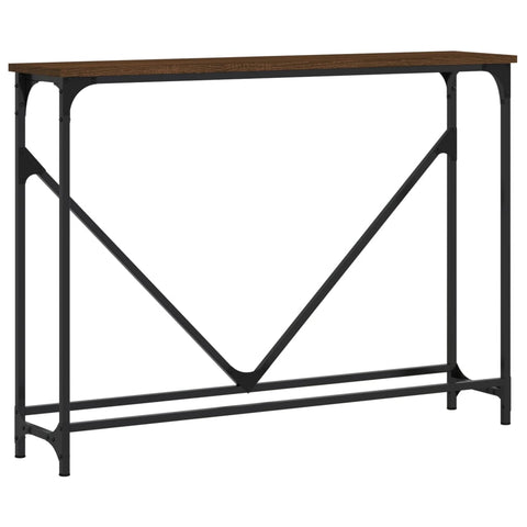 vidaXL Console Table Brown Oak 102x22.5x75 cm Engineered Wood