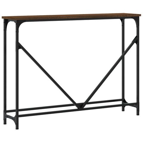 vidaXL Console Table Brown Oak 102x22.5x75 cm Engineered Wood