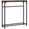 vidaXL Console Table Smoked Oak 75x19.5x75 cm Engineered Wood