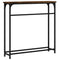 vidaXL Console Table Smoked Oak 75x19.5x75 cm Engineered Wood