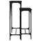 vidaXL Console Tables 2 pcs Black Engineered Wood