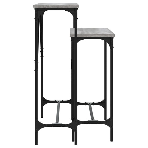 vidaXL Console Tables 2 pcs Grey Sonoma Engineered Wood