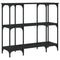 vidaXL Console Table Black 102x35x90 cm Engineered Wood