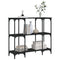 vidaXL Console Table Black 102x35x90 cm Engineered Wood