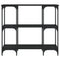 vidaXL Console Table Black 102x35x90 cm Engineered Wood