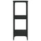 vidaXL Console Table Black 102x35x90 cm Engineered Wood