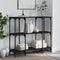 vidaXL Console Table Black 102x35x90 cm Engineered Wood