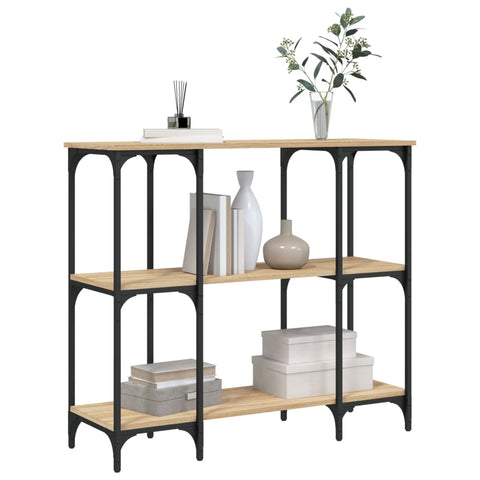 vidaXL Console Table Sonoma Oak 102x35x90 cm Engineered Wood