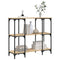 vidaXL Console Table Sonoma Oak 102x35x90 cm Engineered Wood