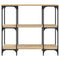 vidaXL Console Table Sonoma Oak 102x35x90 cm Engineered Wood