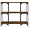 vidaXL Console Table Smoked Oak 102x35x90 cm Engineered Wood