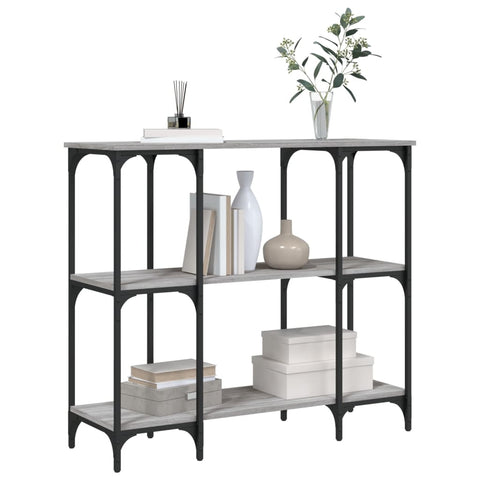 vidaXL Console Table Grey Sonoma 102x35x90 cm Engineered Wood