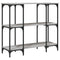 vidaXL Console Table Grey Sonoma 102x35x90 cm Engineered Wood