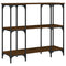 vidaXL Console Table Brown Oak 102x35x90 cm Engineered Wood