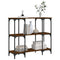 vidaXL Console Table Brown Oak 102x35x90 cm Engineered Wood