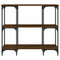 vidaXL Console Table Brown Oak 102x35x90 cm Engineered Wood
